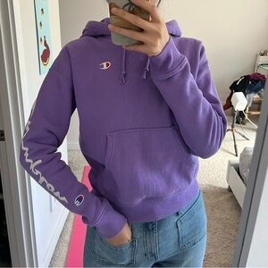 Purple champion hoodie